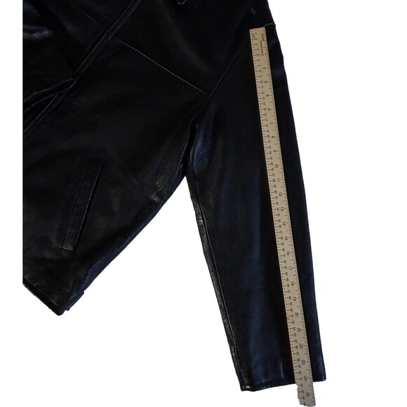 Vintage London Fog Men’s Medium Black Leather Jacket - Picture 14 of 15